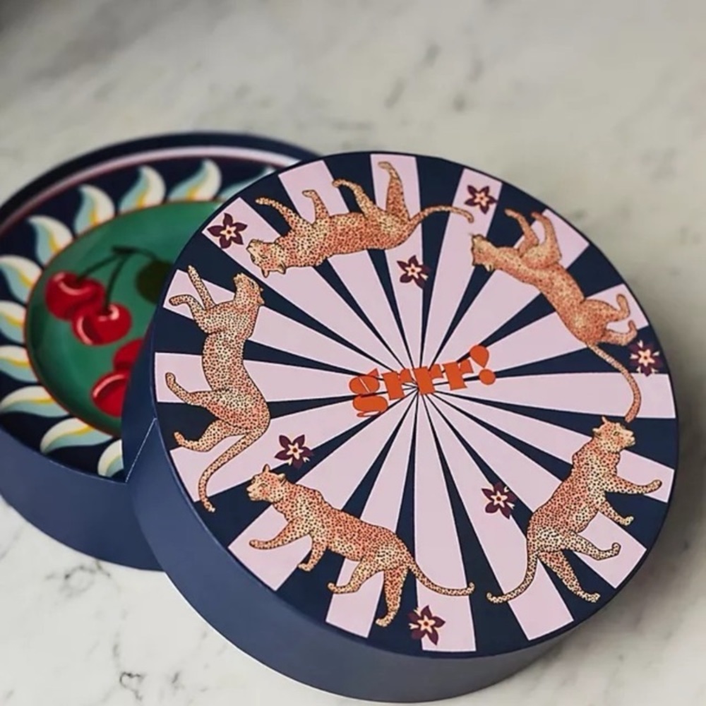 Anthropologie x Maeve Mon Cheri Dessert Plates - Set of 4 NIB